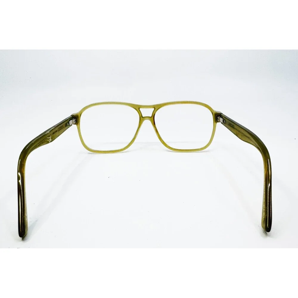 Balenciaga Eyeglasses Frames Mens Green Aviator Double Bridge 54-18-140